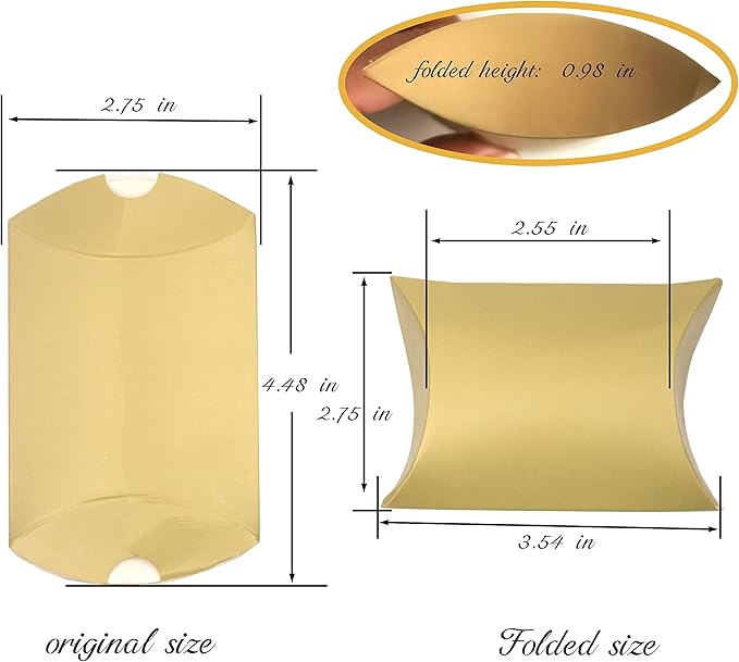 Aokbean 100 Pack Mini Pillow Candy Box Small Gift Boxes - Image 5