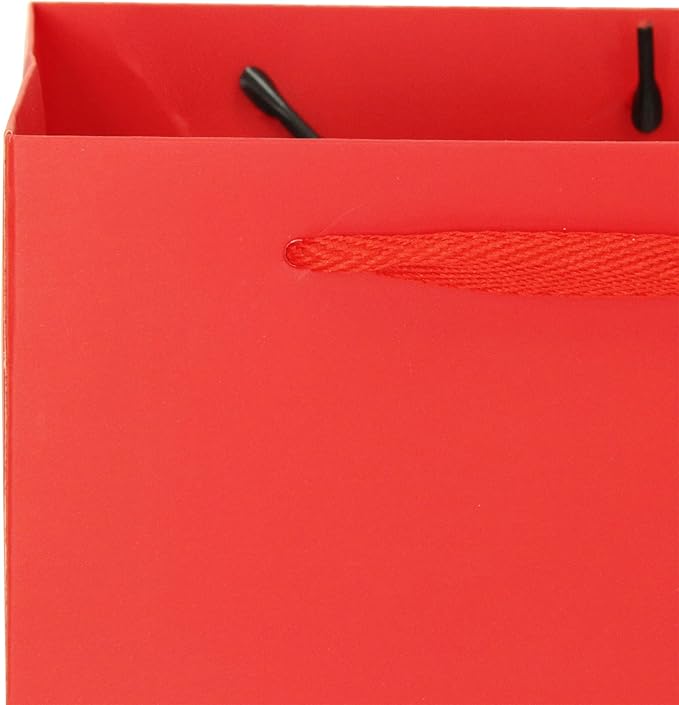 Red Square Gift Bag 12 in Paper Gift Box Large Square Bottom Kraft Paper Bags - Image 6