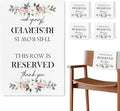 Reserved Seating Chair Signs, This Row Is Reserved Pew Cloths Seating by Unknown