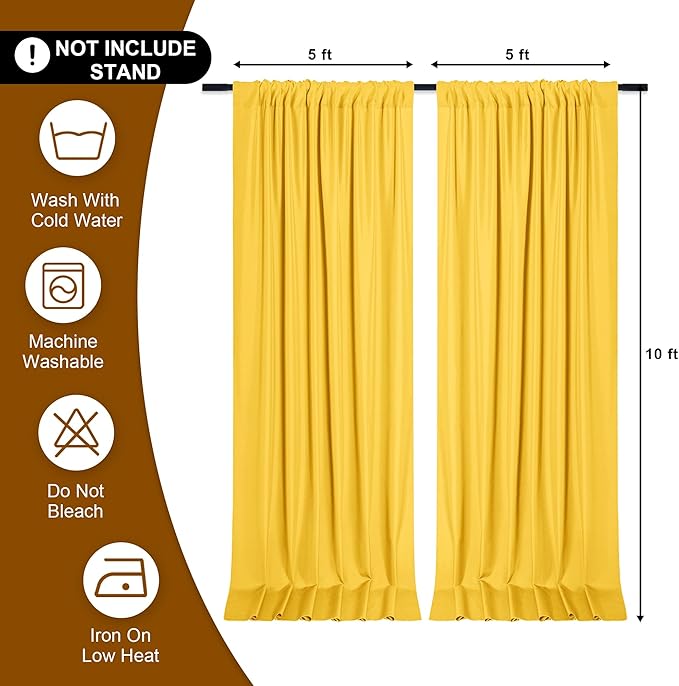 DWCN 10x10 FT Backdrop Curtains - Image 2