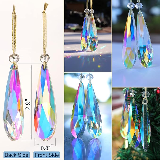 Crystal Glass Christmas Ornaments, Centerpieces, Party Decor - Image 2