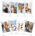 DomeStar Magnetic Acrylic Picture Frame 2.4 x 3.5 Inch, 8 Pack Double-Sided by DOMESTAR
