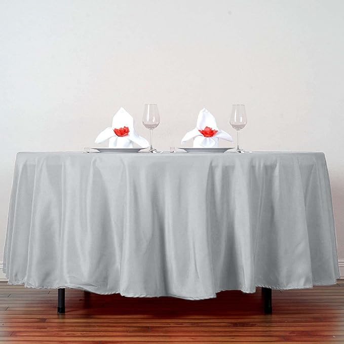 Efavormart Round Tablecloth, 108 Inch Stain & Wrinkle Resistant Washable Table by efavormart