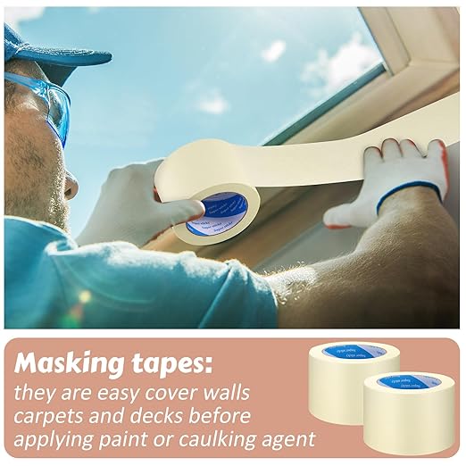 Masking Tape Bulk General Purpose Masking Painting Tape 55 Yards - Image 6