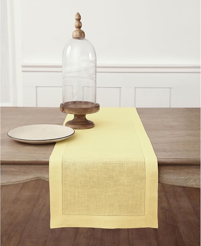 Solino Home Linen Yellow Table Runner 36 Inches by SolinoHome
