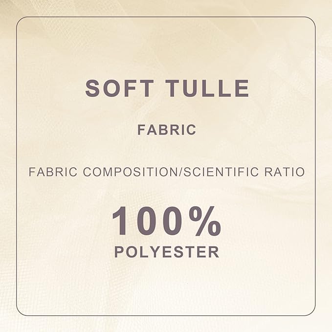 Ivory Tulle Fabric Roll Spool Bolt Large Tulle Wedding Party Decoration - Image 4
