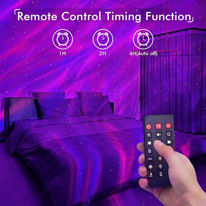 Rossetta Star Projector, LED Night Light Aurora Galaxy Projector - Image 7