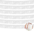 6 Pack 10 Feet White Foil Fringe Garland Metallic Tinsel Streamers Banner Wall by Clayghsen