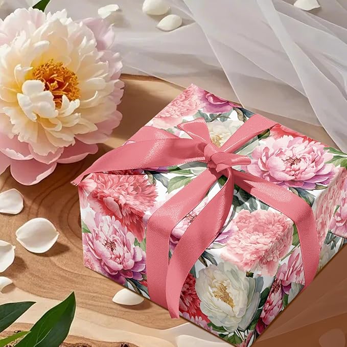 WRAPAHOLIC Floral Wrapping Paper Roll - Image 5