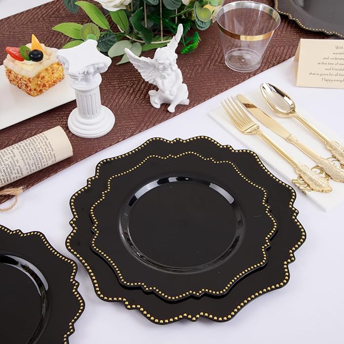 COLOSUS 175PCS Black Dinnerware set - Image 8