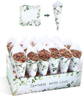30 Pieces biodegradable confetti Cones and Stand Tray Paper Cone Box 30 Holes by Bekecidi