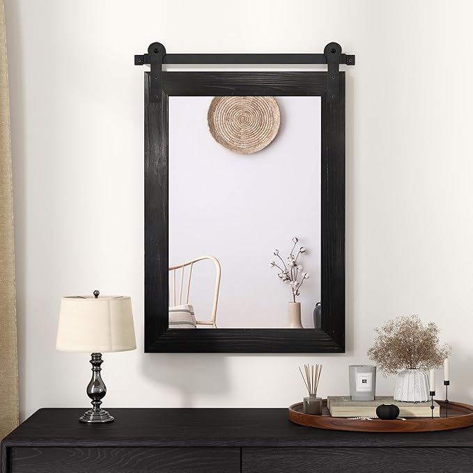 COGOOD Farmhouse Barn Door Mirror - Image 3