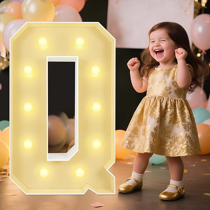 Marquee Light Up Letters: 3FT Large Decorative Signs by Unknown