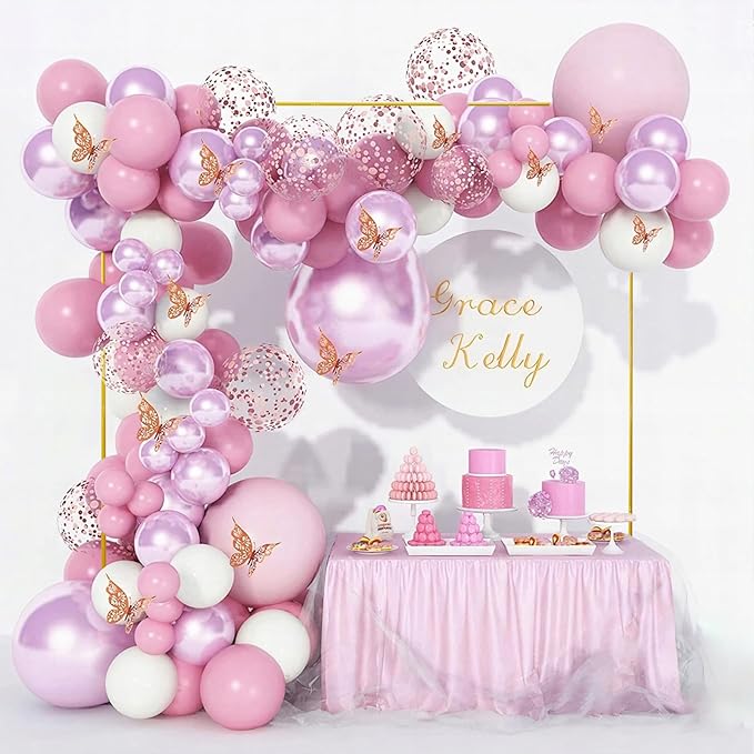 Wedding Arch Backdrop Stand 6.6x6.6 FT Gold Square Balloon Arch Frame - Image 6