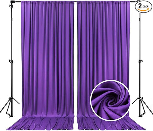 10 x 7 Feet Purple Backdrop Curtain by ZEBMOON