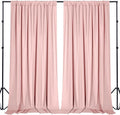 Sugargirl 10x10FT Blush Pink Backdrop Curtains Polyester Photo Backdrop Drapes by Sugargirl