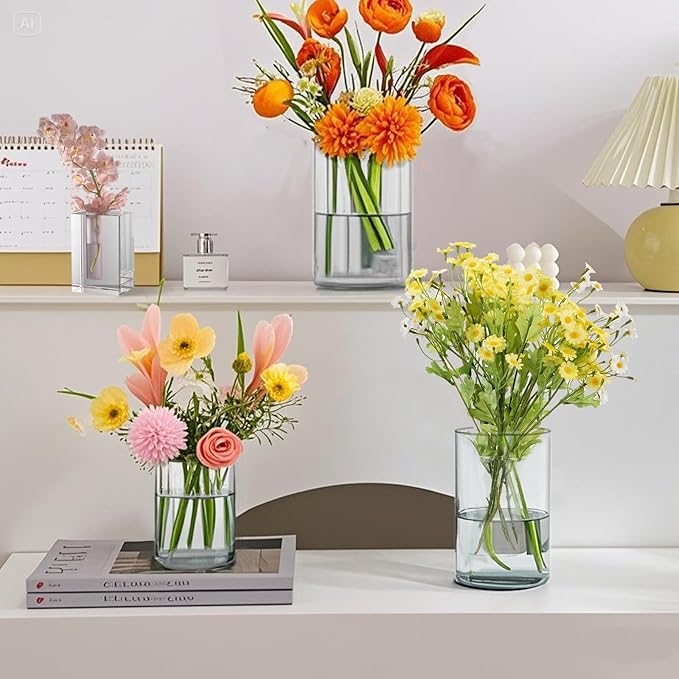 36pcs Glass Vase Cylinder for Centerpieces Small Flower Glass Clear Home Decor - Image 5