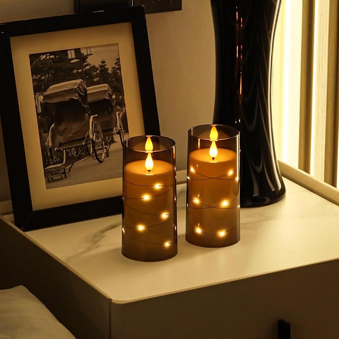 Aignis Flickering Flameless Candles Battery Operated Candles LED Candles - Image 2