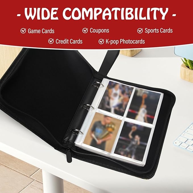 Madrigal Trading Card Binder 4 Pocket, 400 Pockets Card Holder - Image 5