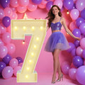 Marquee Light Up Numbers: 4FT Large Decorative Letters Signs by Unknown