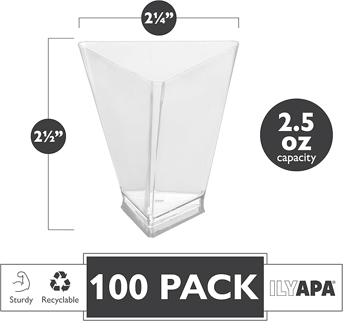 Ilyapa 3oz Plastic Dessert Cups - Image 2