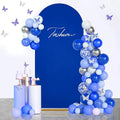 SoarDream Navy Blue Spandex Arch Cover 6FT Wedding Arch Backdrop Cover Stretchy by SoarDream