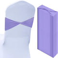 Kinlop 50 Pcs Spandex Chair Sashes Bows Chair Bands Slider Sashes by Kinlop