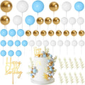 MIAHART Ball Cake Toppers Boho Grass Cake Topper Ball Cake Insert Decoration by MIAHART