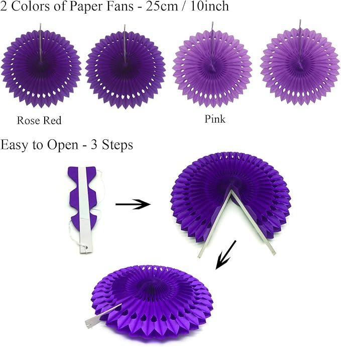ZERODECO Party Decoration, Pom Poms Flowers, Garlands String Polka Dot and - Image 3