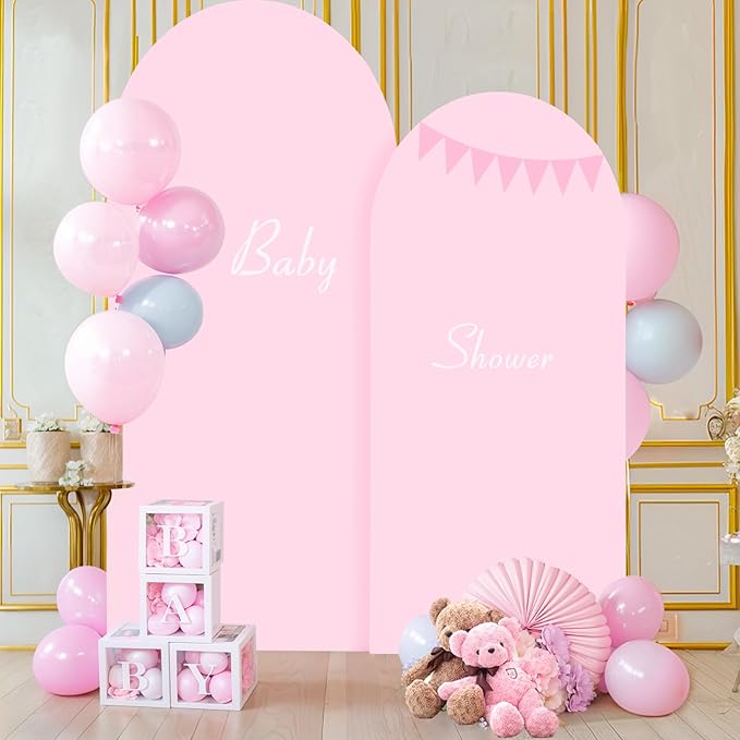 6.6FT Pink Arch Backdrop Cover - Image 8