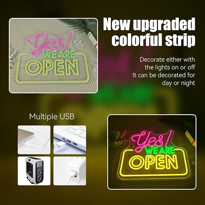 Ineonlife Open Neon Sign Light Up - Image 5