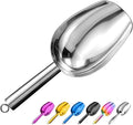 Metal Ice Scoop 8 Oz, Small Stainless Steel Ice scooper by Sanhaipen