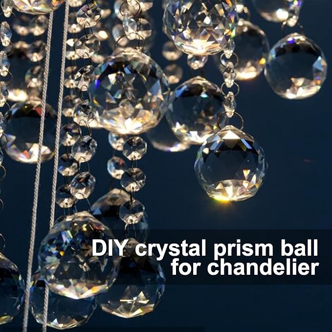 MerryNine 2 Pack Crystal Ball Prism Sun Shine Catcher Rainbow Pendants Maker - Image 6
