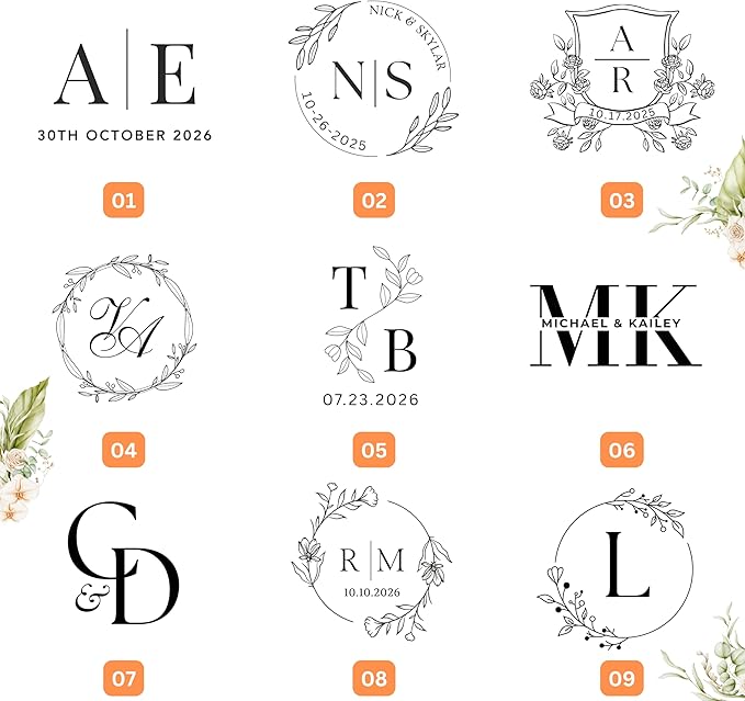 Custom Wedding Embosser, Personalized Embosser - Image 3