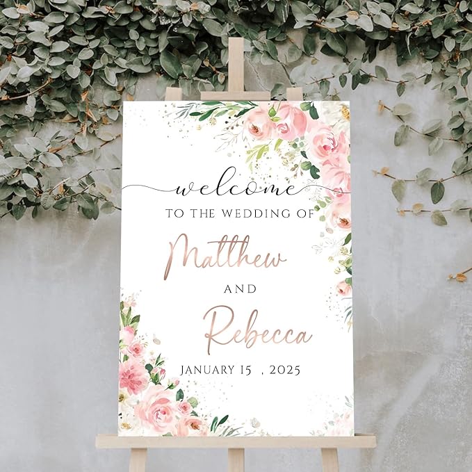 Welcome To Our Wedding Sign, Wedding Decorative Signage, Wedding Memorial Table - Image 4