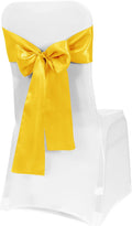 Obstal 50 PCS Satin Chair Sashes Bows by Obstal