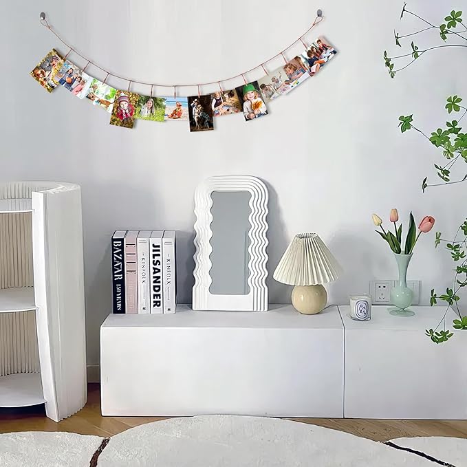 2 Pack Chain Photo Clip Hanging Photo Display Wall Photo Display Metal Photo - Image 5