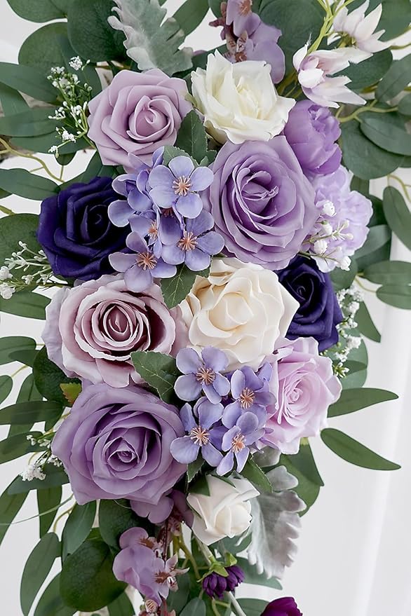Lilac Artificial Wedding Arch Flowers Kit - Image 5
