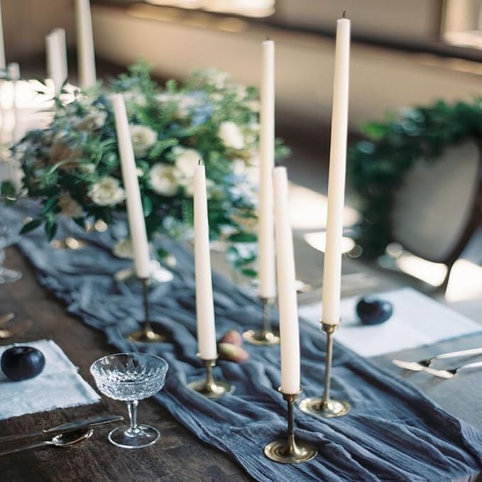 12 Pack Navy Blue Cheesecloth Table Runner 20 x 120 inch Gauze 10FT Semi Sheer - Image 8