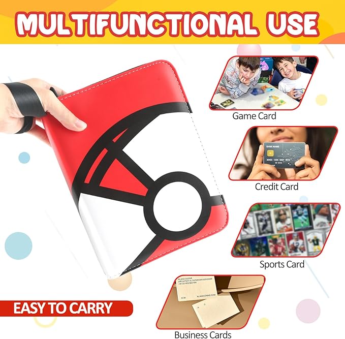 Trading Card Binder 4-Pockets, 400 Pockets Card Holder - Image 6
