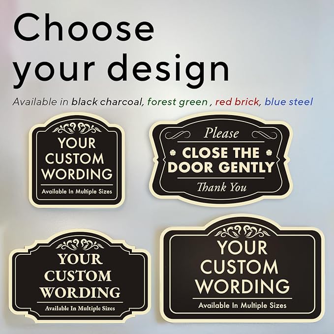 Custom Decorative Outdoor Aluminum Signs, Personalized Driveway Sign, Waterproof - Image 3