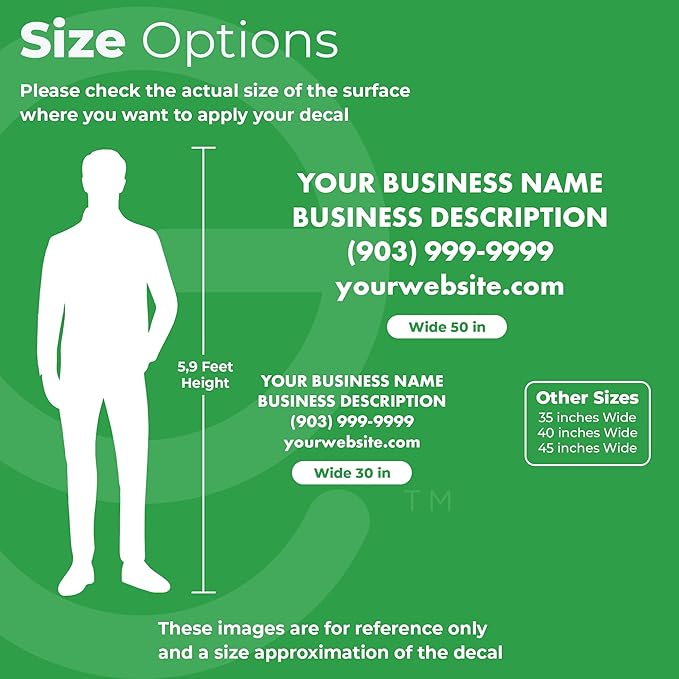 EGD Custom Business Car Decal for Windows or Vans | Personalized Vinyl Stickers - Image 3