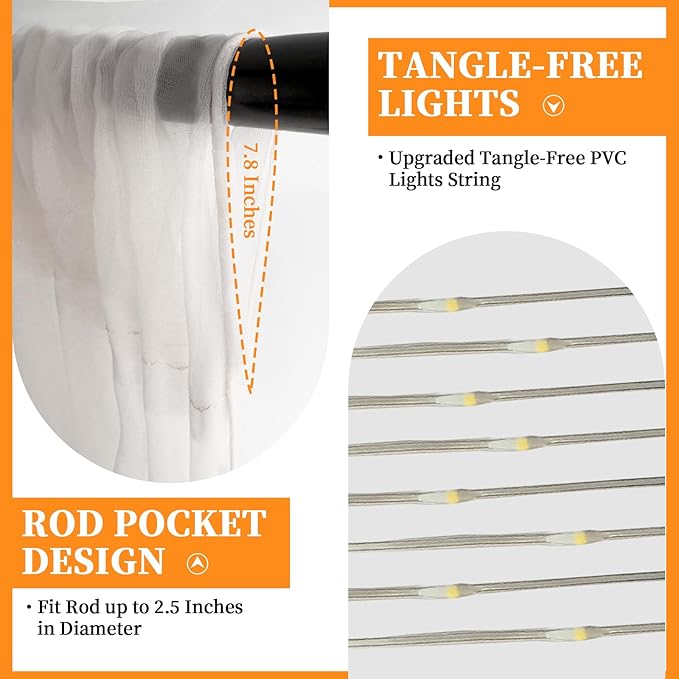 10x10ft White Tulle Backdrop Curtain - Image 6