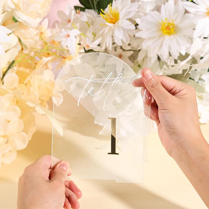 Arch Wedding Table Numbers 1-15 - Image 4
