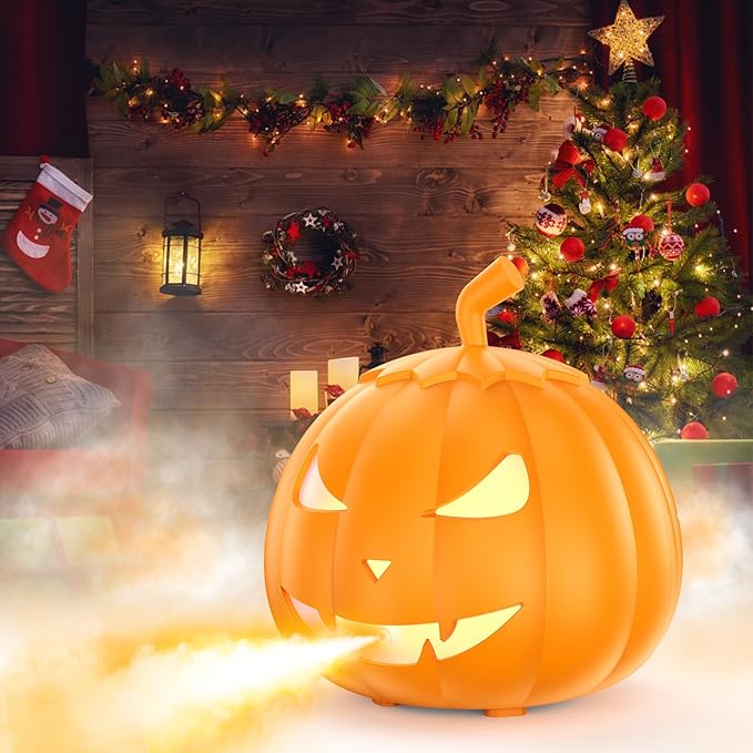 Fog Machine with LED RGB Lights, 800W Halloween Fog Machine with Remote Control by FANCYBLING