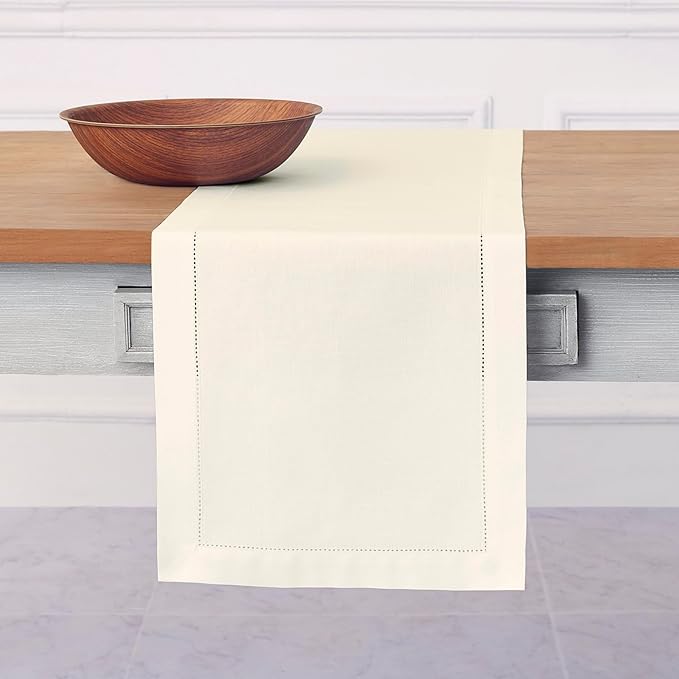 Solino Home Ivory Table Runner 156 Inches Long by SolinoHome