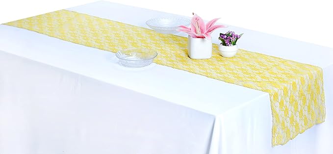 MDS Pack of 12 Wedding 12 x 108 inches Satin Table Runner - Image 4