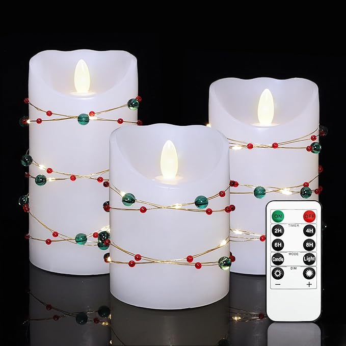 Christmas Flameless Candles - Image 8