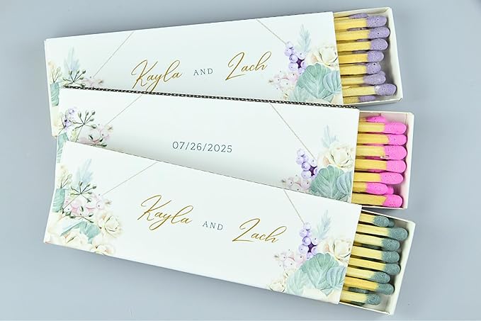 10 Boxes - Customized Matchboxes Colorful Tips - Image 4