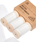 Vitalizart White Organza Ribbon Frayed Sheer Organza 1.5" Silk Like Ribbons by Vitalizart